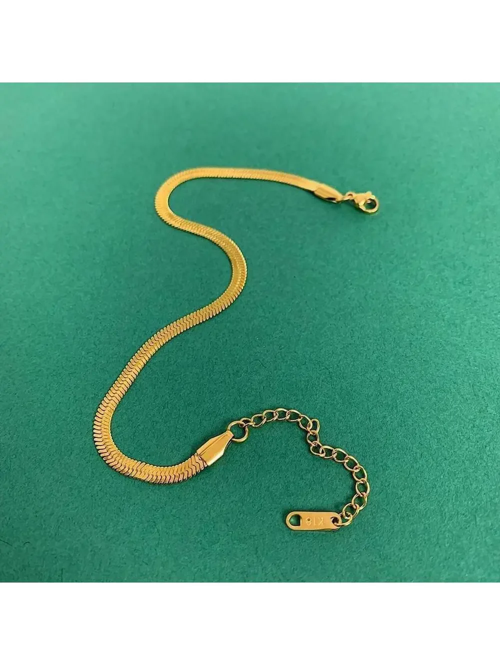 Vintage Y2K Gold Stainless Steel Steel Bracelet